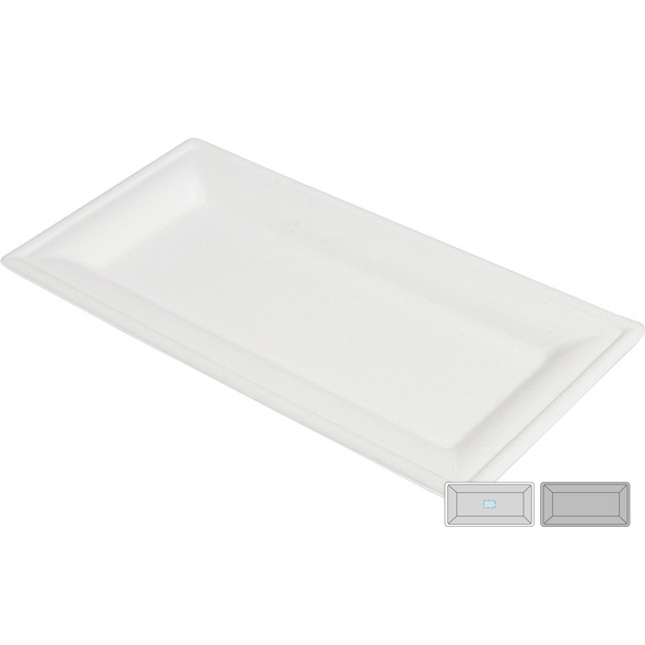 Obdélníkové desky "Bionic" Bílá Bagasa